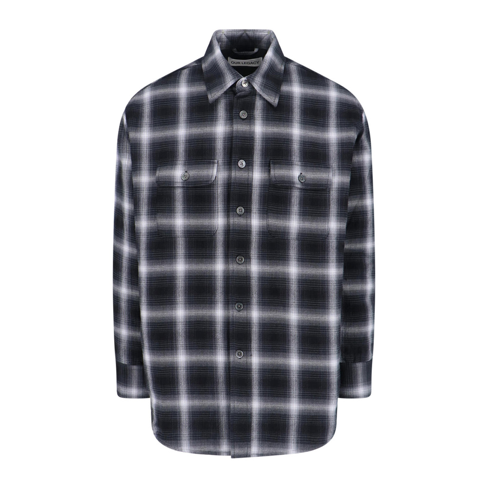 OUR LEGACY Moss Checked Shirt In Multi-Colour Cotton